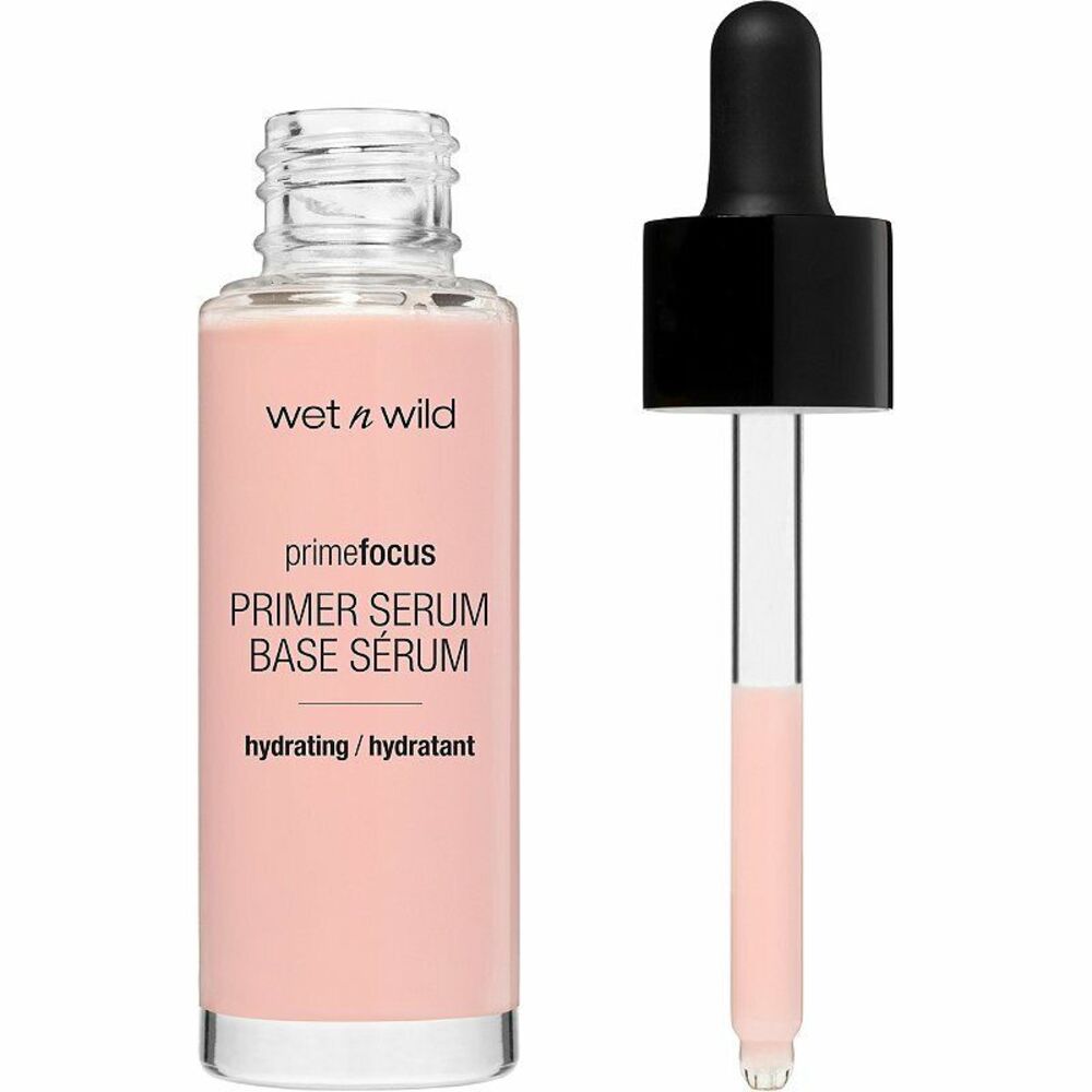 Wet n Wild Prime Focus Primer Serum Hydrating 1.0 fl oz Rose Water Green Tea